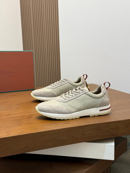 Par de tênis Loro Piana 360 LP Flexy Walk cinza gelo