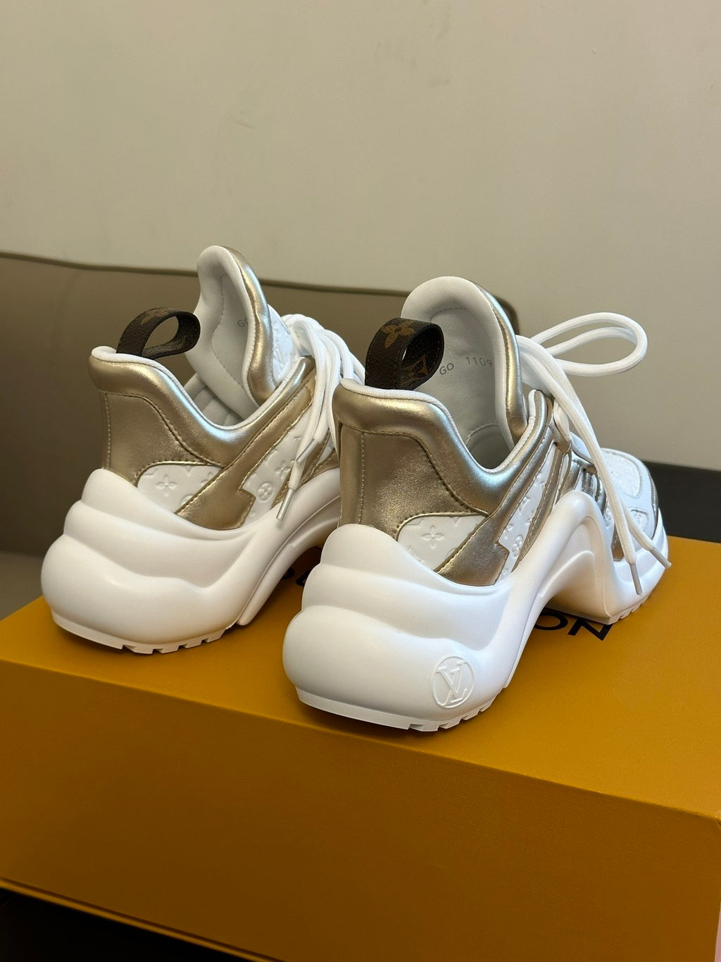 Tênis Platform Chunky Branco Solado Triplo