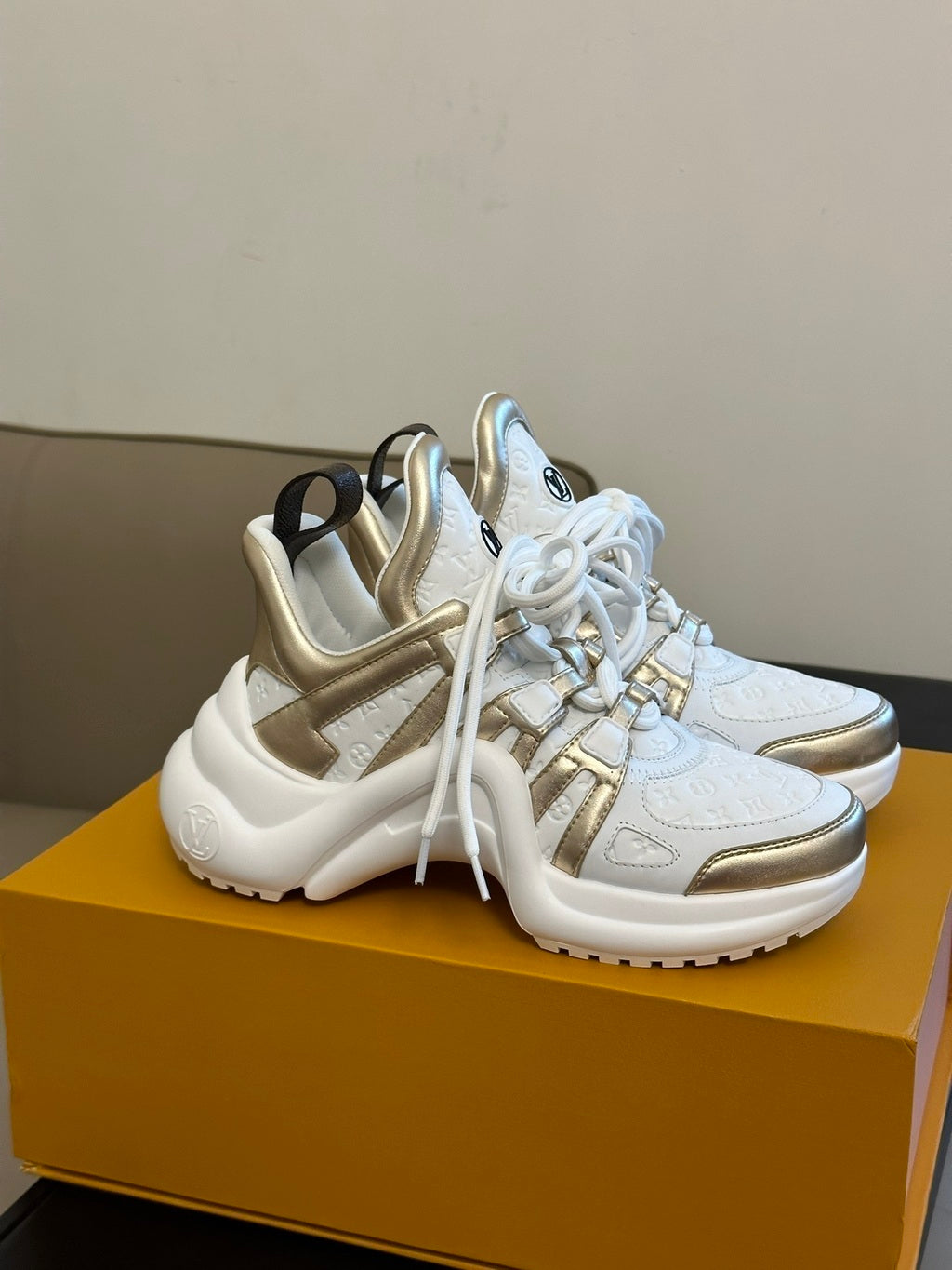 Tênis Platform Chunky Branco Solado Triplo