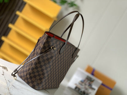 Bolsa Tote Couro Marrom e Vermelho Reversível Média