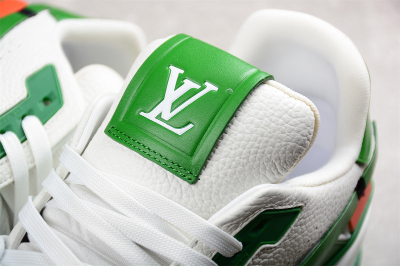 Tênis Casual Cano Baixo Branco com Detalhe Verde