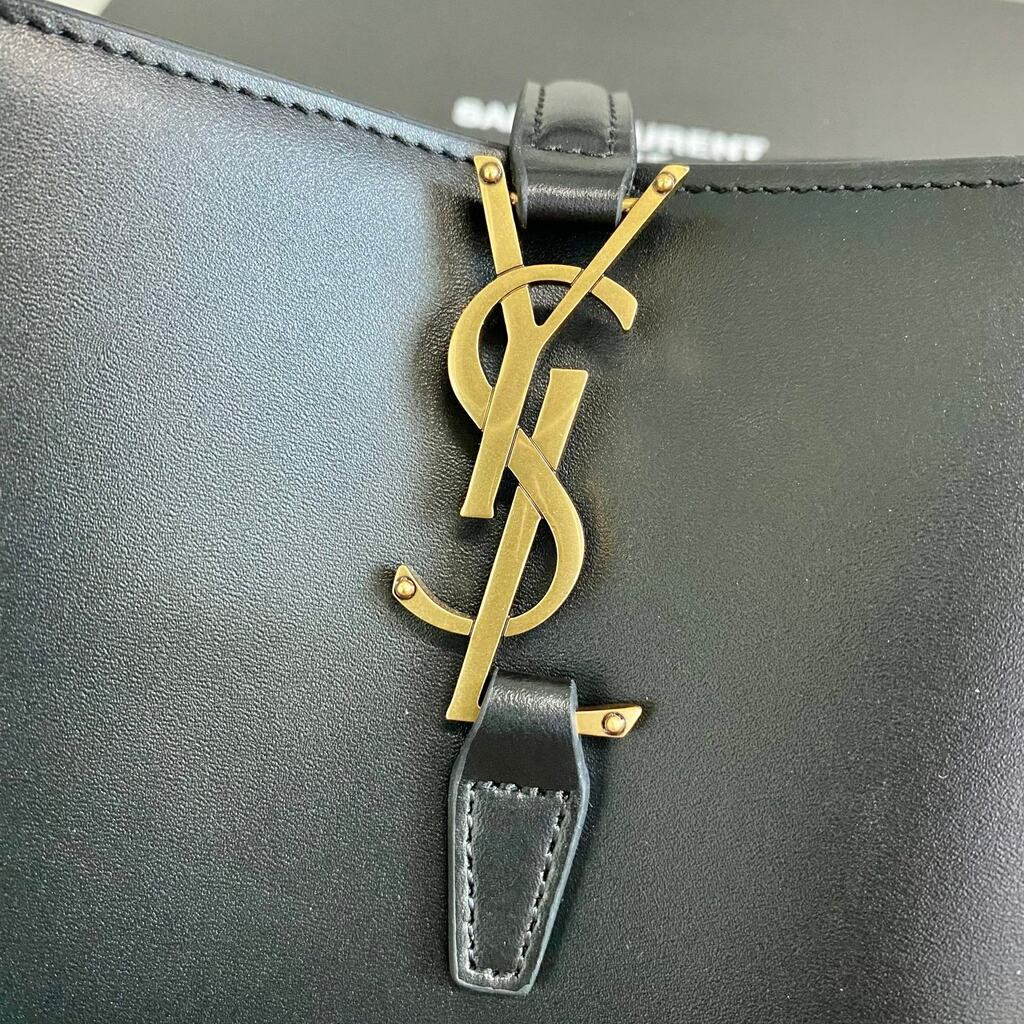 Bolsa Satchel Couro Preto Grande