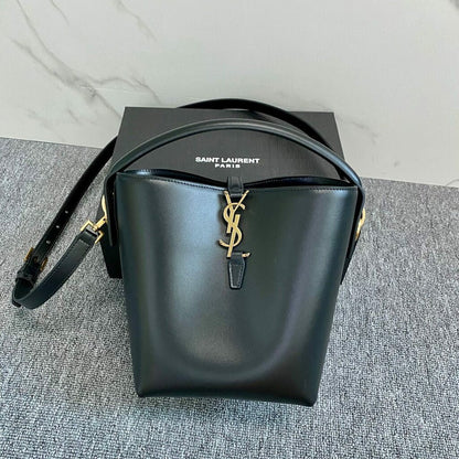 Bolsa Satchel Couro Preto Grande
