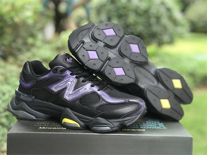 Tênis Runner Mesh Preto com Detalhe Cinza