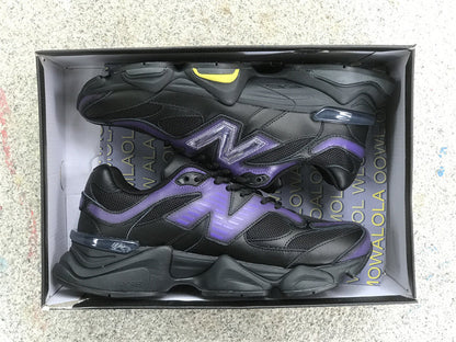 Tênis Runner Mesh Preto com Detalhe Cinza