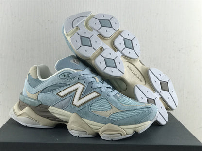 Tênis Runner Malha Azul Claro Detalhe Cinza