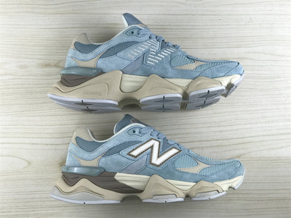 Tênis Runner Malha Azul Claro Detalhe Cinza
