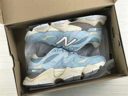 Tênis Runner Malha Azul Claro Detalhe Cinza