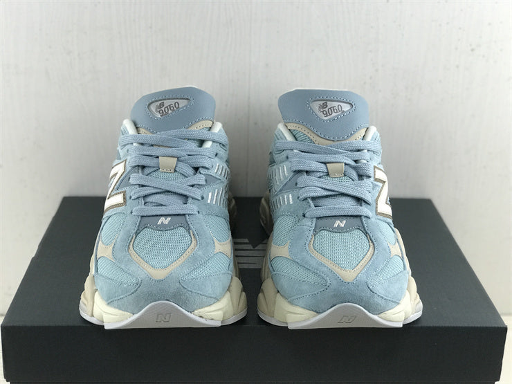 Tênis Runner Malha Azul Claro Detalhe Cinza