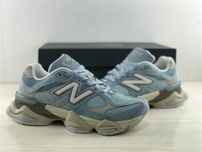 Tênis Runner Malha Azul Claro Detalhe Cinza