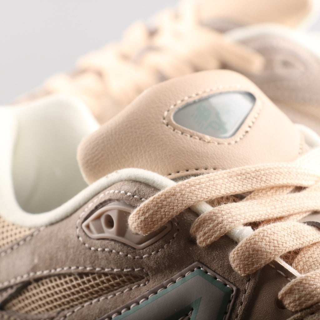 Tênis Runner Malha Creme Rosa e Bege