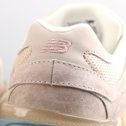 Tênis Runner Malha Creme Rosa e Bege