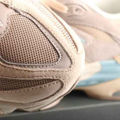 Tênis Runner Malha Creme Rosa e Bege