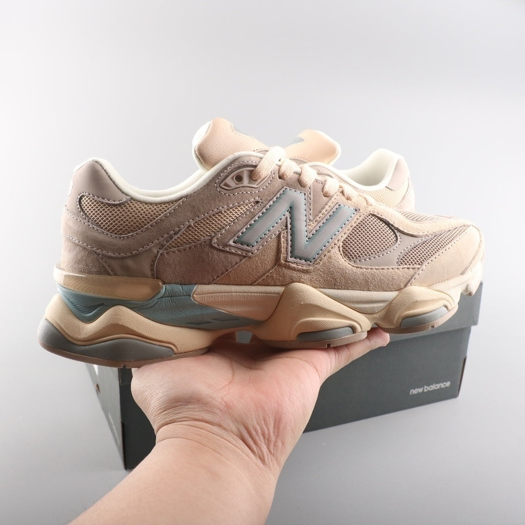 Tênis Runner Malha Creme Rosa e Bege