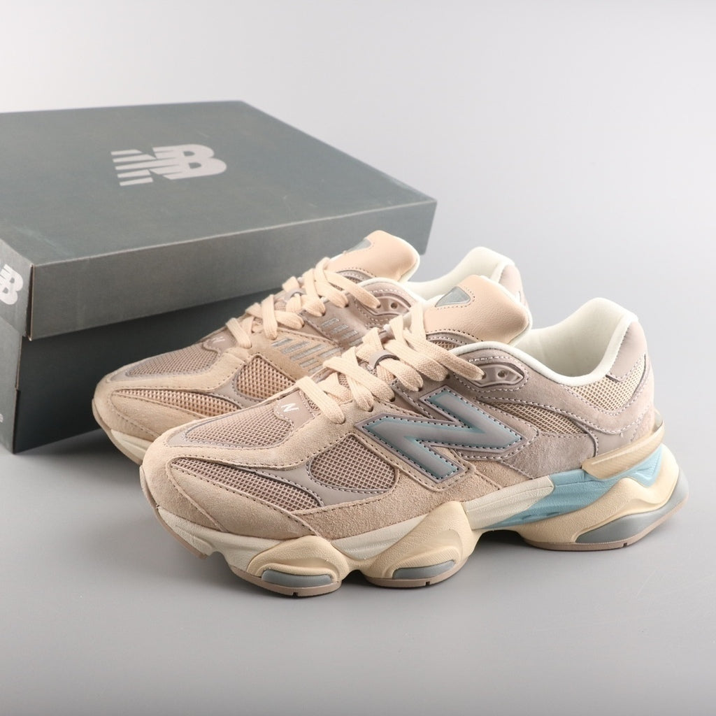 Tênis Runner Malha Creme Rosa e Bege