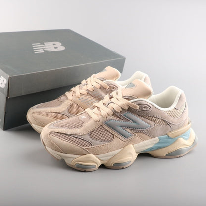 Tênis Runner Malha Creme Rosa e Bege
