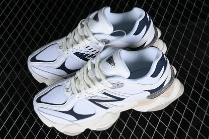 Tênis Runner Mesh Branco Detalhe Azul Marinho