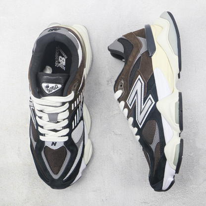 Tênis Runner Couro Marrom Detalhe Preto