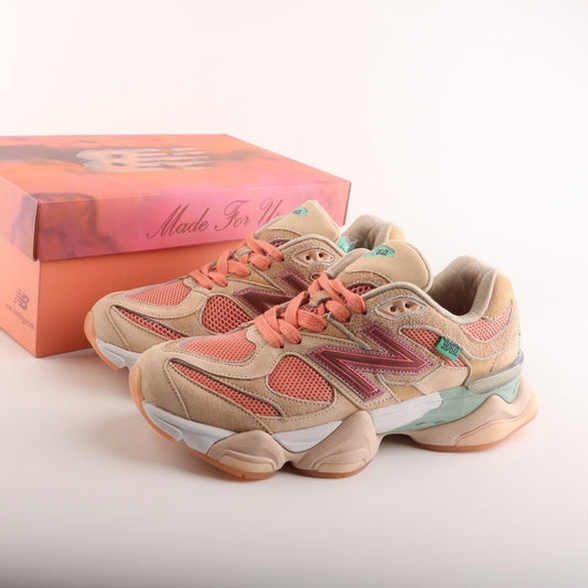 Tênis Runner Malha Rosa Detalhe Cream Colaboração