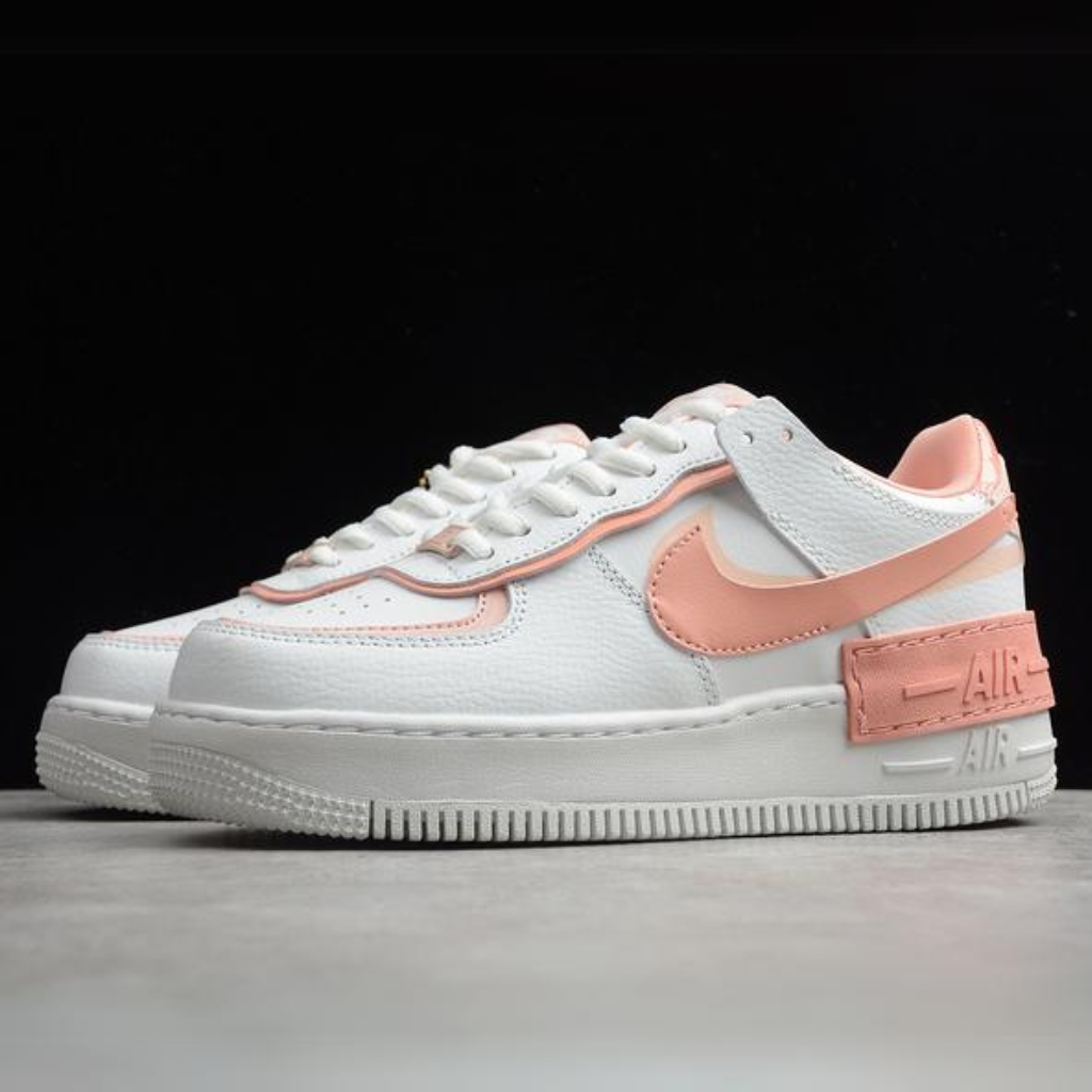 Tênis Cano Baixo Couro Branco Detalhe Rosa Coral