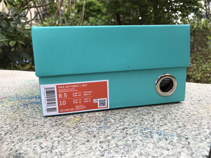 Tênis Cano Baixo Couro Azul Tiffany Detalhes Dourados