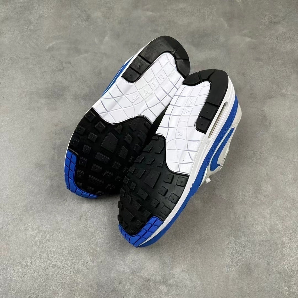Tênis Runner Malha Azul Royal Detalhe Cinza