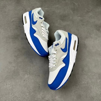 Tênis Runner Malha Azul Royal Detalhe Cinza