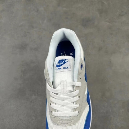 Tênis Runner Malha Azul Royal Detalhe Cinza