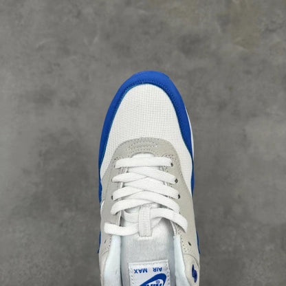 Tênis Runner Malha Azul Royal Detalhe Cinza
