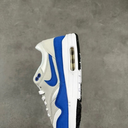 Tênis Runner Malha Azul Royal Detalhe Cinza