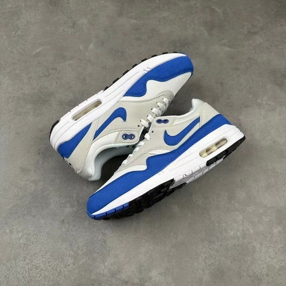 Tênis Runner Malha Azul Royal Detalhe Cinza