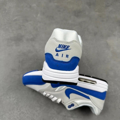 Tênis Runner Malha Azul Royal Detalhe Cinza