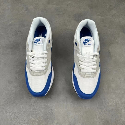 Tênis Runner Malha Azul Royal Detalhe Cinza
