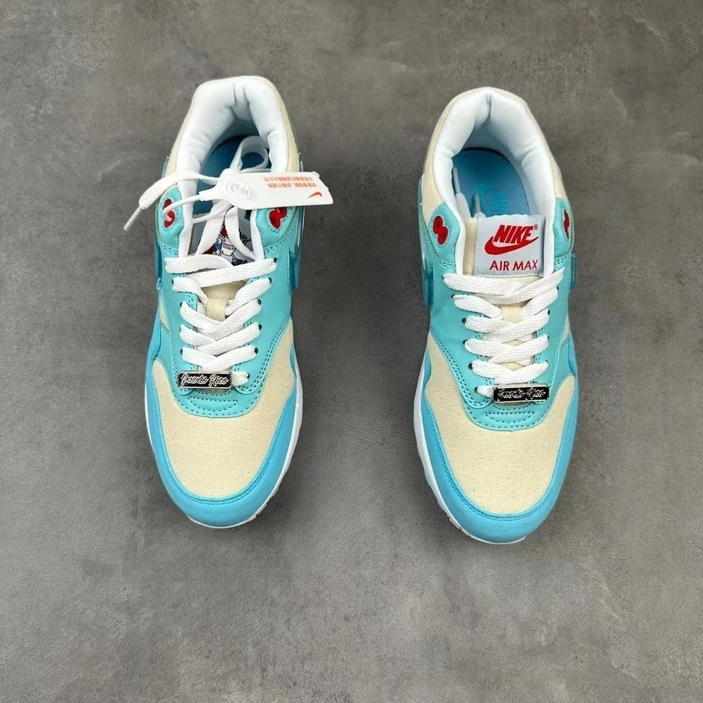 Tênis Runner Malha Azul Gale Detalhe Lateral