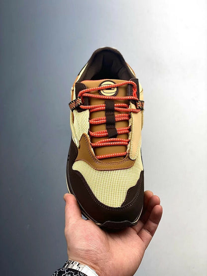 Tênis Runner Malha Marrom