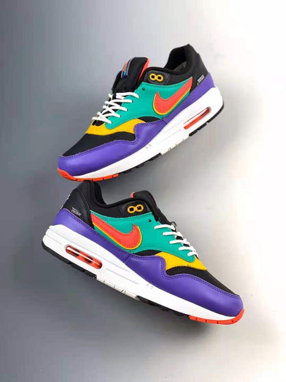 Tênis Runner Malha Cinza Detalhe Colorido