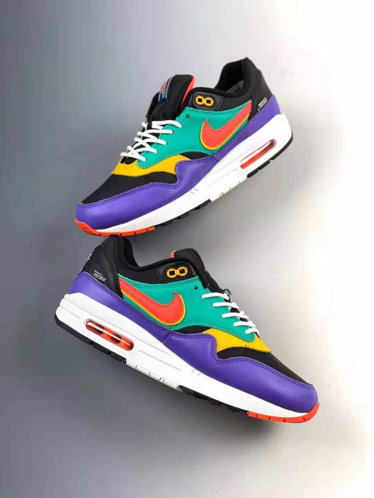 Tênis Runner Malha Cinza Detalhe Colorido