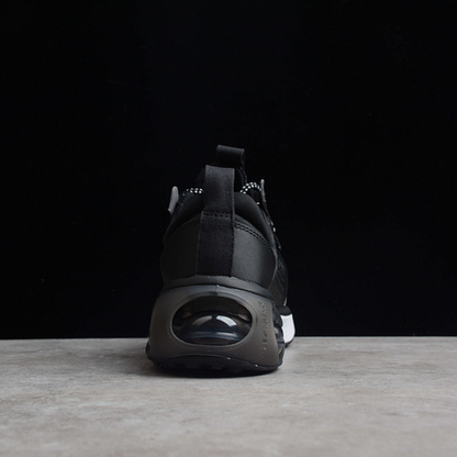 Tênis Runner Malha Preto Cinza e Branco
