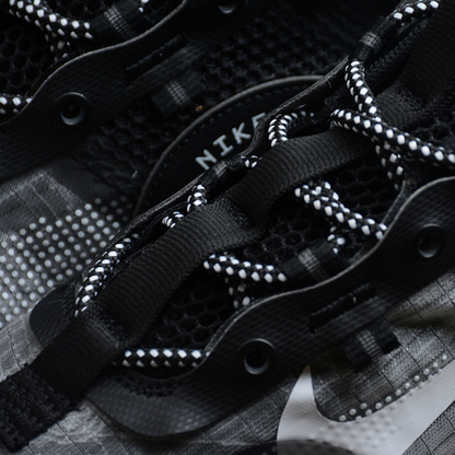 Tênis Runner Malha Preto Cinza Ferro Detalhe Branco