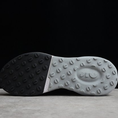 Tênis Runner Malha Preto Cinza Ferro Detalhe Branco