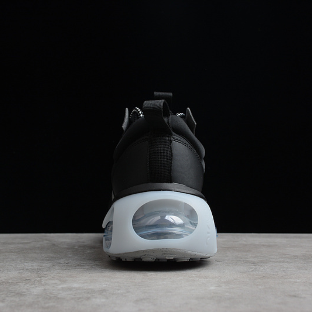 Tênis Runner Malha Preto Cinza Ferro Detalhe Branco