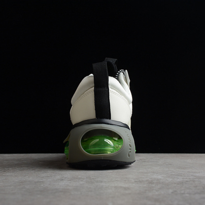 Tênis Runner Malha Branco com Detalhe Neon Amarelo