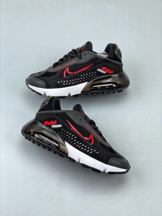 Tênis Runner Malha Branco Detalhes Coloridos Solado Air