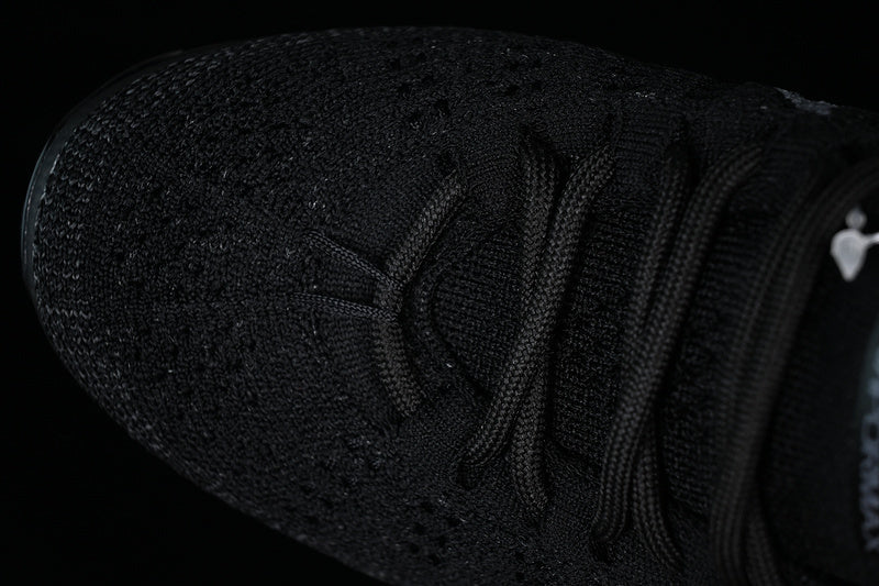 Tênis Runner Malha Flyknit Preto Cinza Antracite