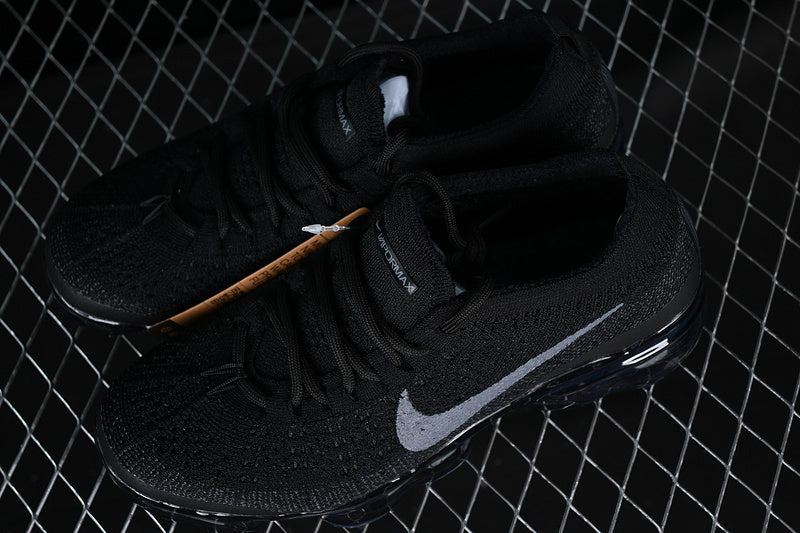 Tênis Runner Malha Flyknit Preto Cinza Antracite