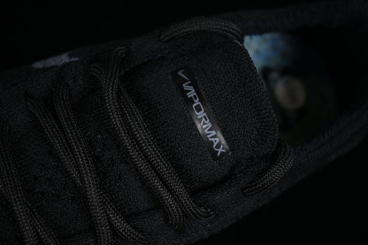 Tênis Runner Malha Flyknit Preto Cinza Antracite