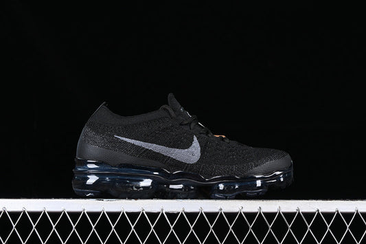 Tênis Runner Malha Flyknit Preto Cinza Antracite
