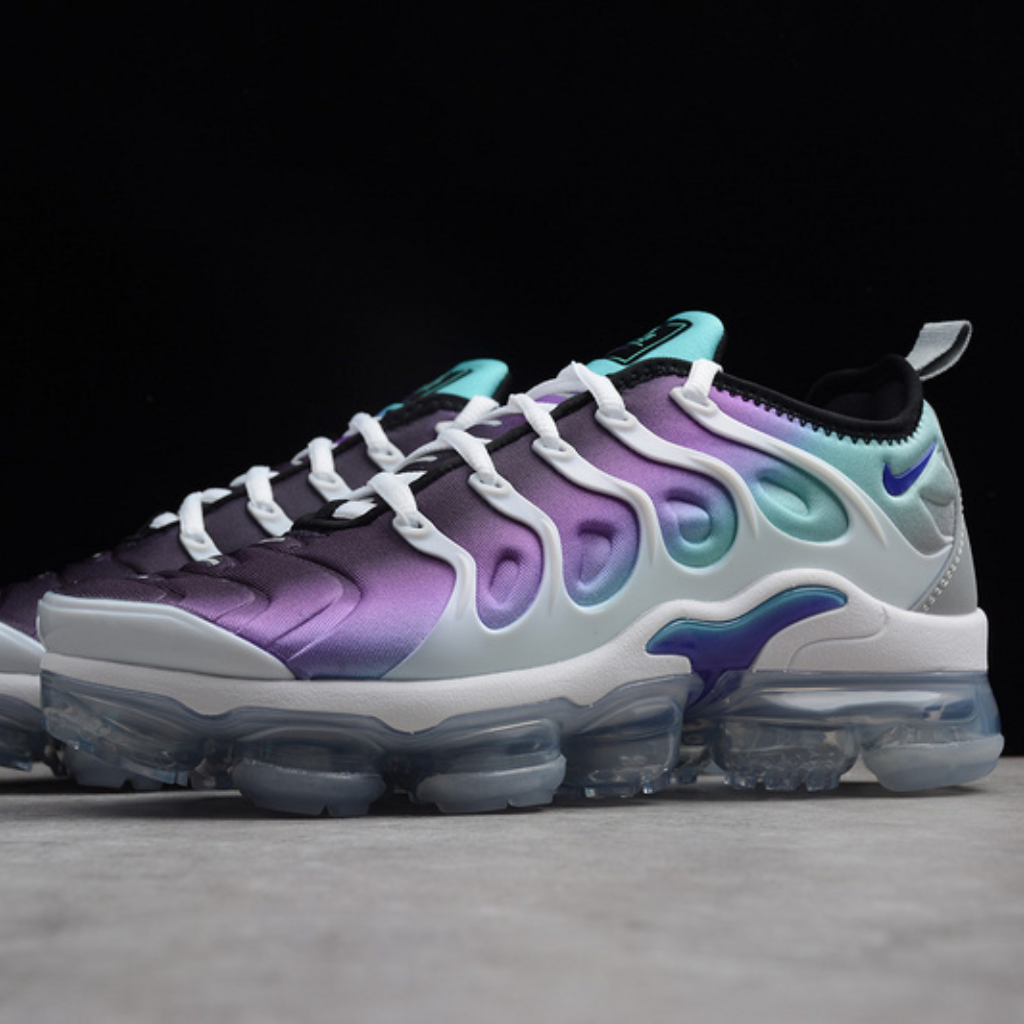 Tênis Runner Malha Branco Roxo Intenso Solado Air