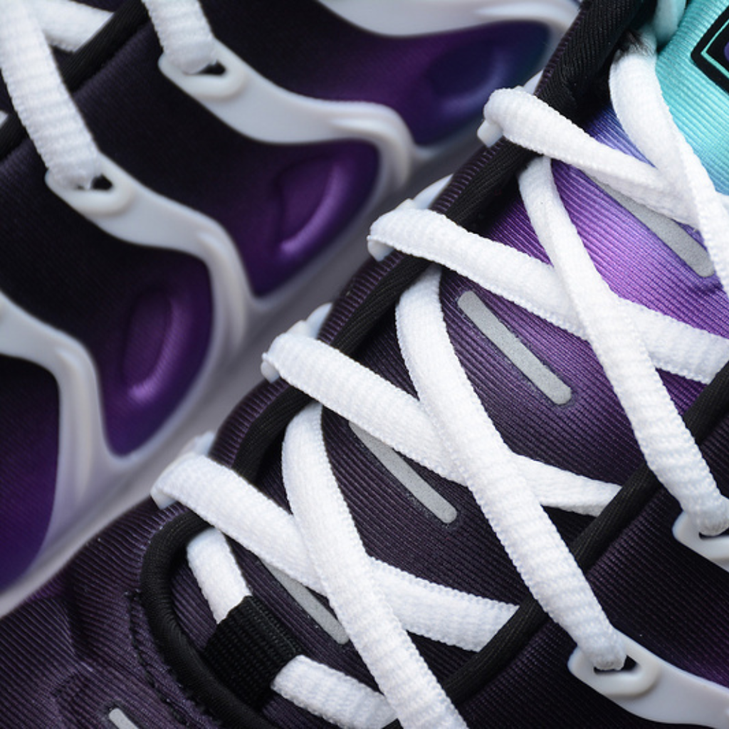 Tênis Runner Malha Branco Roxo Intenso Solado Air