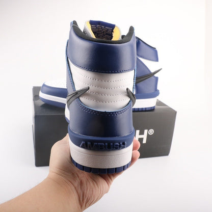Tênis Cano Alto Couro Azul Royal